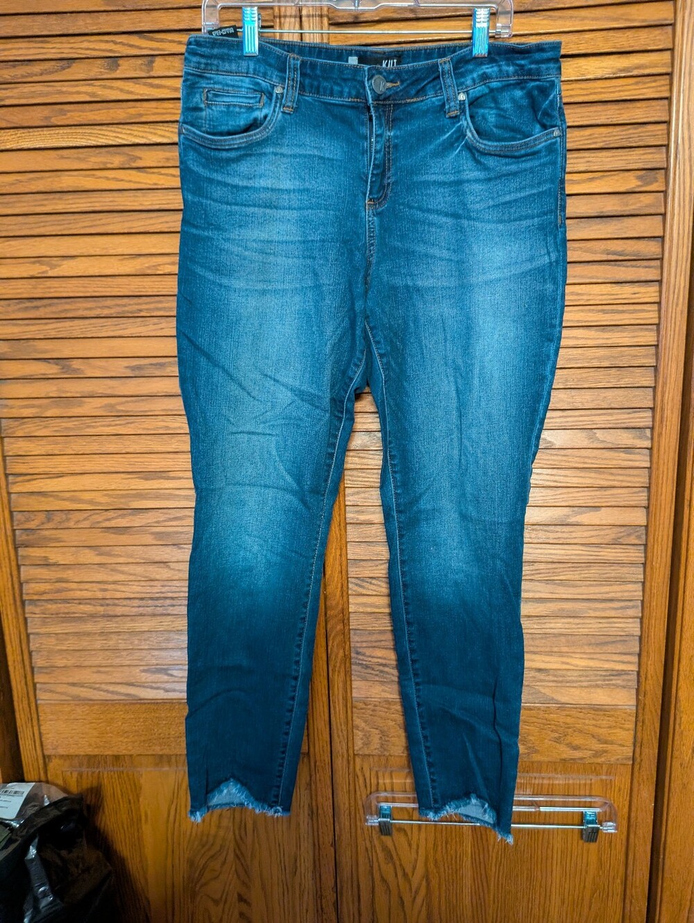 Kut From The Kloth Women's Connie Ankle Skinny Jeans Dark Wash Size 16 Women's